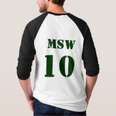 MSW -ソーシャルワーカー Tシャツ (裏面)