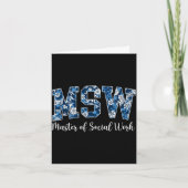 Msw master of social work graduation msw graduate  カード (正面)