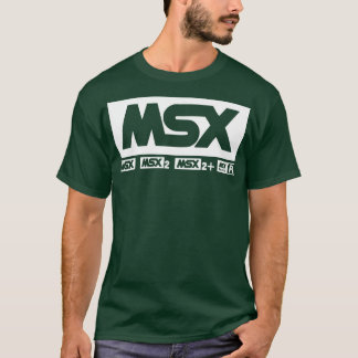 MSXロゴヴィンテージレトロコンピュータ Tシャツ