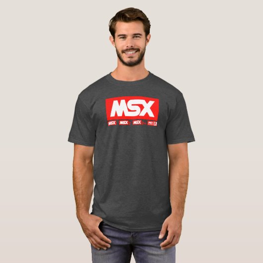 MSX Logo - Vintage Retro Computer Tシャツ (正面フル)