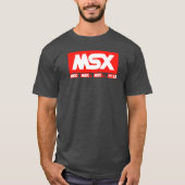 MSX Logo - Vintage Retro Computer Tシャツ (正面)