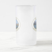 MTの氷河の国立公園にある聖マリア湖 フロストグラスビールジョッキ (中央)