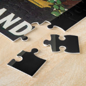 Mtの調理師のニュージーランドのヴィンテージ旅行ポスター ジグソーパズル (側面)