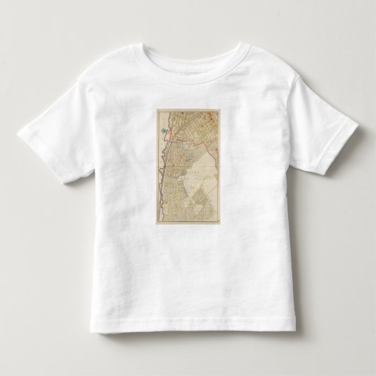 Mtバーノンの地図書の地図 トドラーTシャツ (正面)
