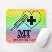 MTロゴシリンジハート医療技術 マウスパッド (マウス)