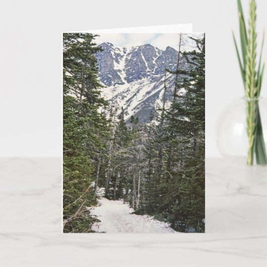 Mtワシントン州の冬の道 シーズンカード (正面)
