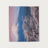 Mt富士および桜 タペストリー (正面)