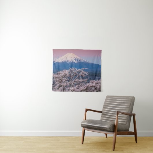 Mt富士および桜 タペストリー (インサイチュ(横))