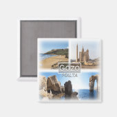 MT0015ヨーロッパ，マルタ，ゴゾ，冷蔵庫 マグネット (正面/裏面)