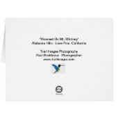 "Mt.ウィットニーのMoonset " (裏面横)