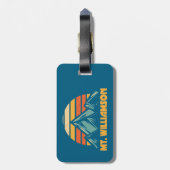 Mt.ウィリアムソンカリフォルニアレトロターコイズ ラゲッジタグ (裏面縦)