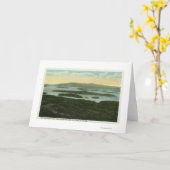 Mt.ガラガラヘビの島の専攻のな空中写真、 カード (黄色い花)