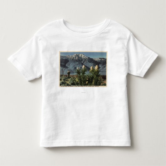 Mt.サンJacintoのユッカMohavensisの眺め トドラーTシャツ (正面)