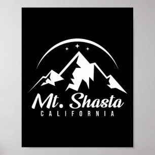 Mt.シャスタカリフォルニアスキーリゾートスキーリゾートスキースノーボードディ ポスター