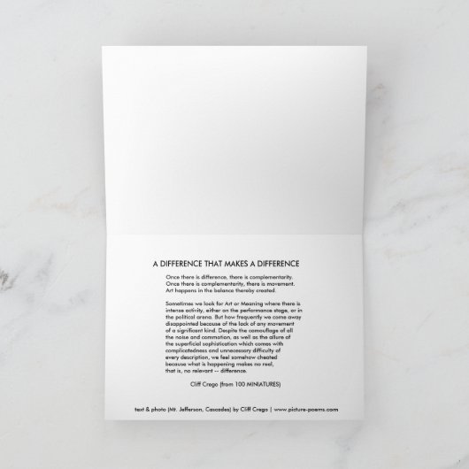 MT.ジェファーソン: 相違 カード (内部)