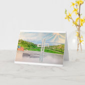 MT.ソウルダッド、LA JOLLA、カリフォルニア カード (黄色い花)