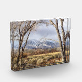 Mt.トムのOwensの谷の山景色 フォトブロック (左)