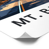 Mt.バチェラーオレゴン旅行印刷 ポスター (角)