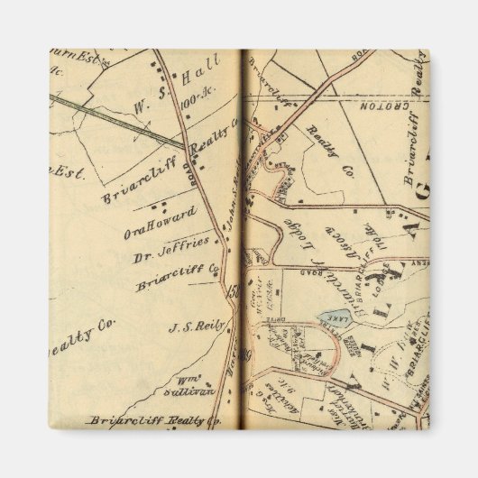 Mt.プレザント，ニューヨーク マグネット (正面)