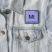 Mt - ミュージカル・シアター化学元素記号Tシャツ 缶バッジ (インサイチュ)