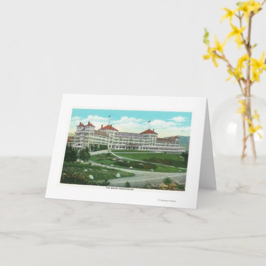 Mt.ワシントン州のホテルのクローズアップの外観 カード (黄色い花)