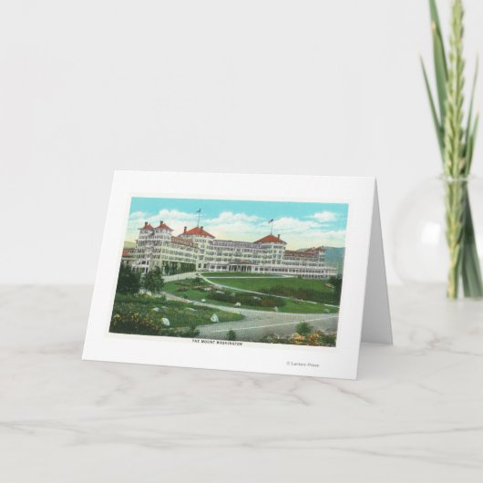 Mt.ワシントン州のホテルのクローズアップの外観 カード (正面)