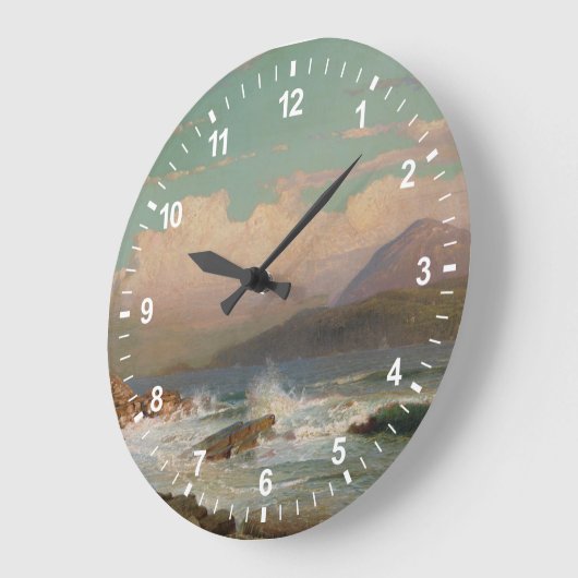 Mt.砂漠、メイン ラージ壁時計 (傾斜)