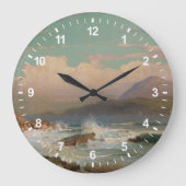 Mt.砂漠、メイン ラージ壁時計 (正面)