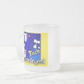 MT – 細菌学者 – 医療技術者 – 研究所 フロストグラスマグカップ (正面左)