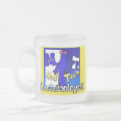 MT – 細菌学者 – 医療技術者 – 研究所 フロストグラスマグカップ (左)