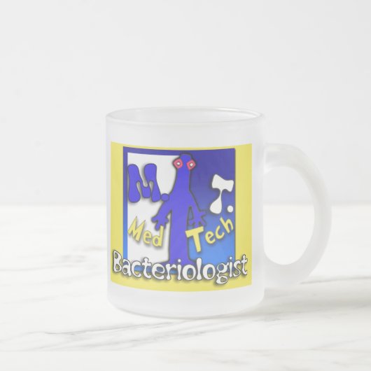 MT – 細菌学者 – 医療技術者 – 研究所 フロストグラスマグカップ (右)