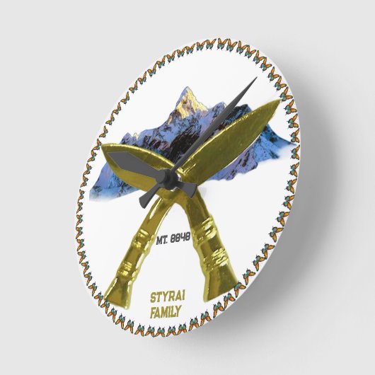 MT 8848 ラウンド壁時計 (傾斜)