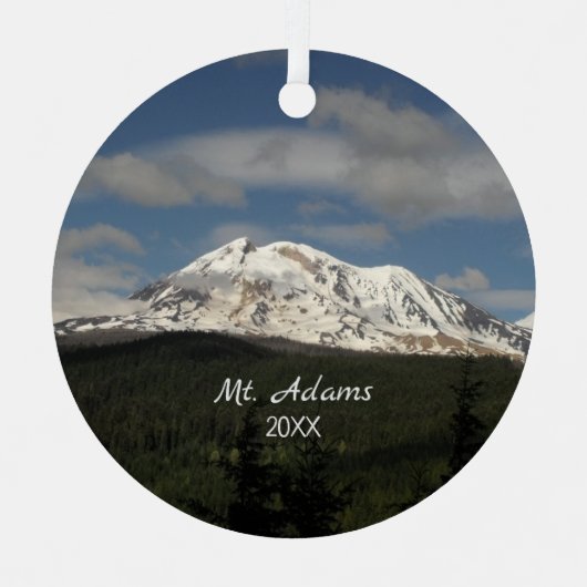 Mt. Adams Washington風景写真 メタルオーナメント (正面)
