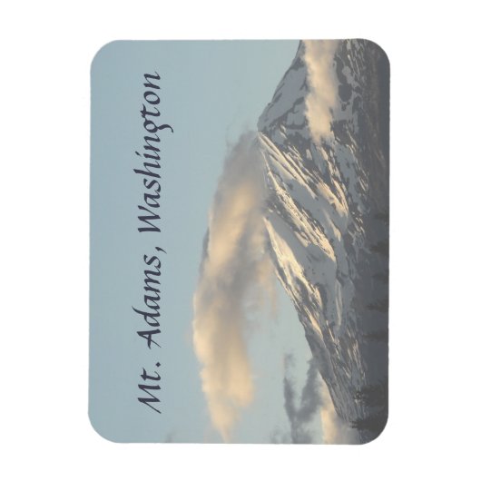 Mt. Adams, Washington with Cloud Photo マグネット (縦)