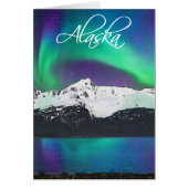 Mt. Alice Aurora Alaska - 5" x 7"アートカード (正面)