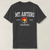 Mt Antero Colorado 14ersヴィンテージアスレティックマウンテン Tシャツ (デザイン正面)