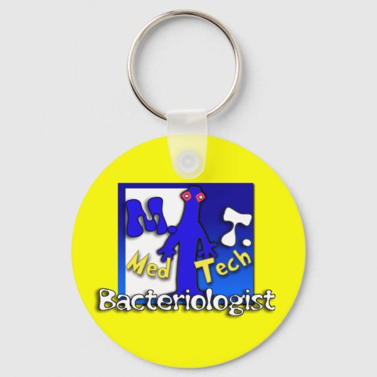MT- BACTERIOLOGIST -医学の科学技術者-実験室 キーホルダー (正面)