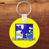 MT- BACTERIOLOGIST -医学の科学技術者-実験室 キーホルダー (正面)