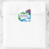 Mt Baker - Snoqualmie National Forestのロゴ スクエアシール (バッグ)