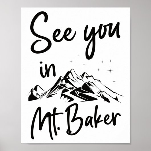 Mt. Baker Usa Vacation Skiでお会いしよう ポスター (正面)