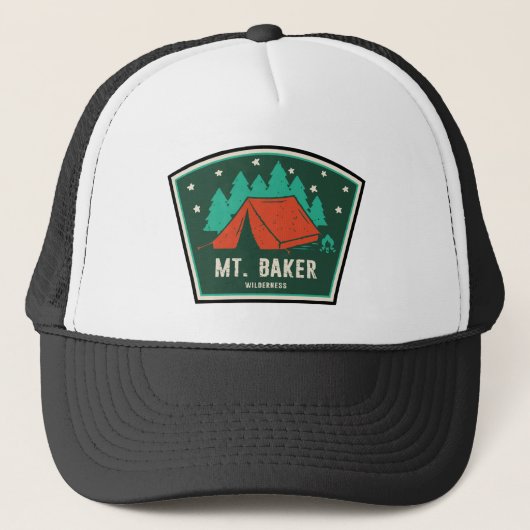Mt. Baker Wilderness Washington Camping キャップ (正面)