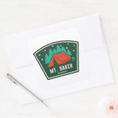 Mt. Baker Wilderness Washington Camping スクエアシール (封筒)