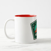 Mt. Baker Wilderness Washington Camping ツートーンマグカップ (左)