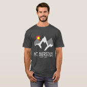 Mt Bierstadt Hiking Colorado Mountain Men Tシャツ (正面フル)