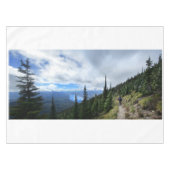 Mt Brownのマクドナルド湖 – Glacier National Park テーブルクロス (正面(横))