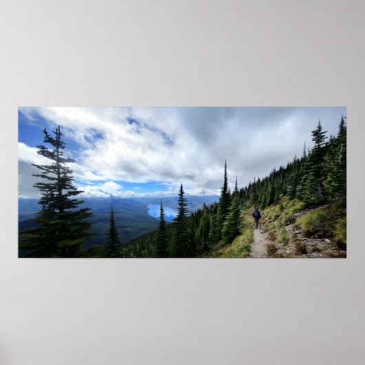 Mt Brownのマクドナルド湖 – Glacier National Park ポスター (正面)