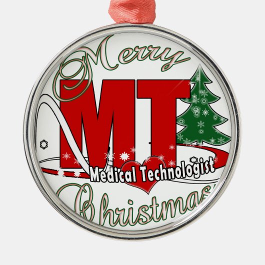 MT CHRISTMAS MEDICAL TECHNOLOGIES LAB メタルオーナメント (正面)