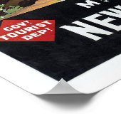 Mt.Cook New Zealand - Vintage Travel Art ポスター (角)