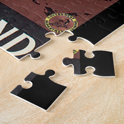 Mt. Egmontニュージーランドのヴィンテージ旅行ポスター ジグソーパズル (側面)