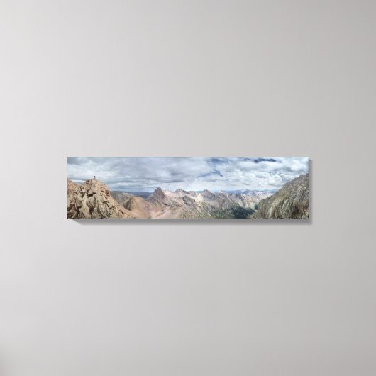 Mt Eolus Catwalk – シカゴ盆地 – コロラド キャンバスプリント (正面)